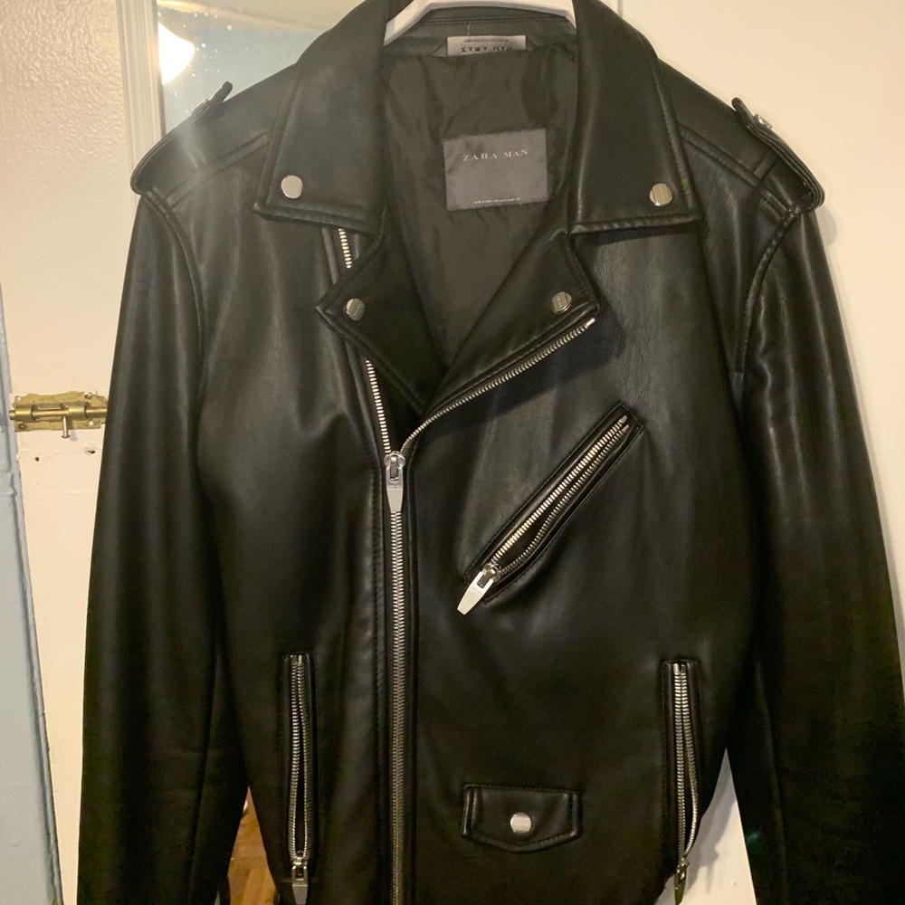 Zara leather jacket